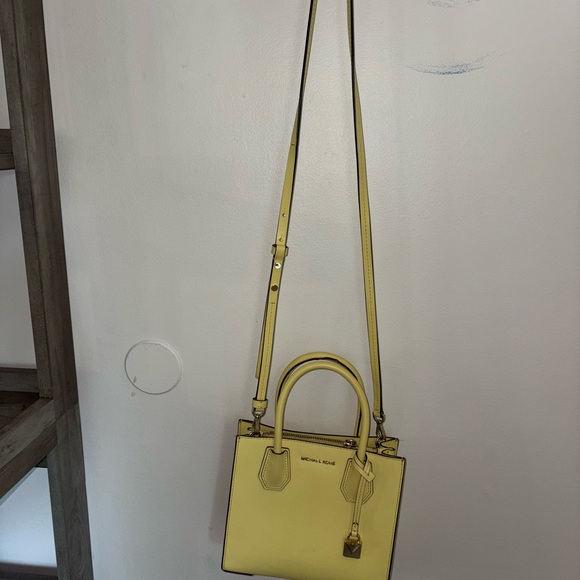 Michael Kors Yellow Mini Bag with Padlock Charm - Picture 2 of 5